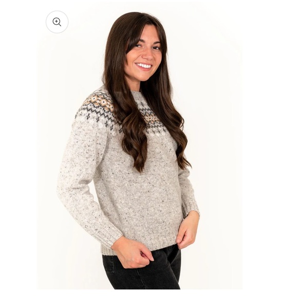 The Croft House Scottish Wool Fair Isle Sweater Size Small - Picture 3 of 15